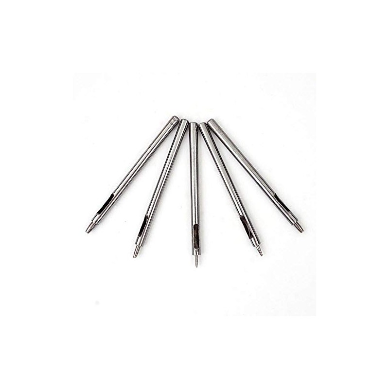 Hollow Hole Punch Tool, POWERTOOL 5PCS Hollow Puncher Belt Hole