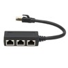 RJ45 Ethernet Adapter Cable Extension 1 to 3 Port Excellent