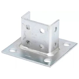 EATON B-LINE B281SQHDG POST BASE FOR 1 5/8-IN. X 1 5/8-IN. SIDE BY SIDE CHANNEL