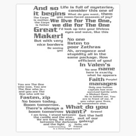 Babylon 5 Quotes - Grey Bumper Sticker Window Water Bottle Decal 5"