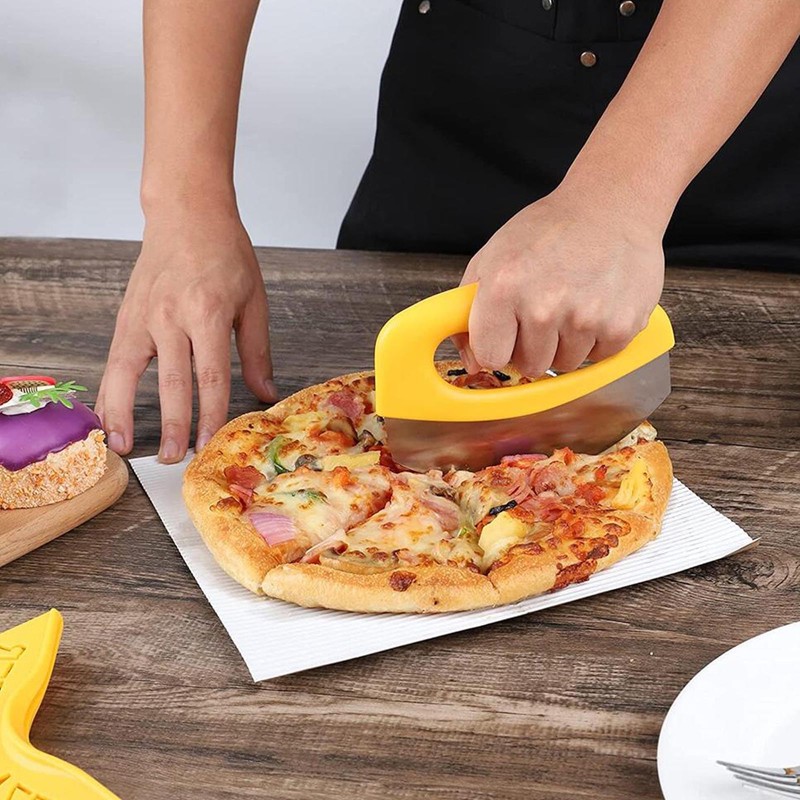 AWAVM 2-Piece Stainless Steel Pizza Cutter Set, Pizza Cutter with