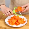 3-Piece Wide-Mouth Vegetable Grater Set with Stainless Steel Blades for