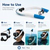 Dry Snorkel for Adult Swimming & Diving – Splash Guard