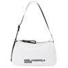 Karl Lagerfeld Jeans Women's Essential Nylon Shoulder Bag White One