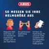 ABUS Regenkappe Toplight für Helme mit hohem Rücklicht – Regenschutz