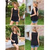 Ekouaer Nursing Tank Tops Sleeveless Nursing Tops Double Layer Soft