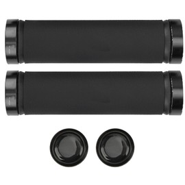 GUB‑607 Mountain Bike Handlebar Grip Microfiber Leather Bilateral Locking Handle Gripblack with black ring