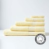 HOMESCAPES Lemon Yellow Turkish Cotton Guest Towel Super Soft Thick
