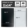 JJRING 11x14 Art Portfolio Folder with Plastic Sleeves, 24-Pocket Portfolio