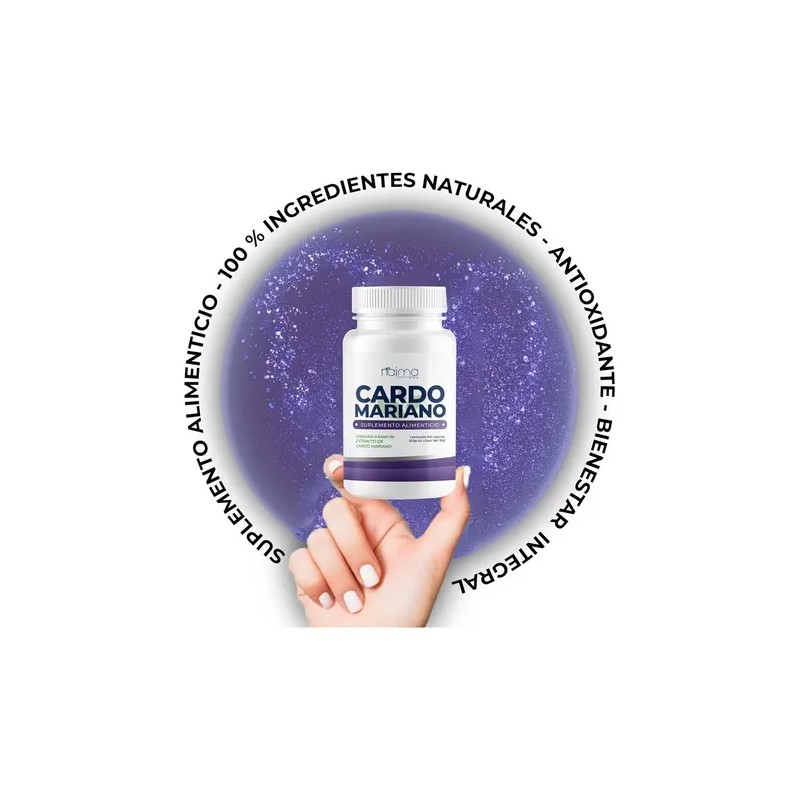 Cardo Mariano 500mg - 2 Frascos - 100 Cápsula Por