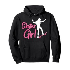 Skateboarding Design For Girls Women Skateboard Skateboarder Pullover Hoodie