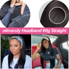 Straight Headband Wig Human Hair 16 Inch Human Hair Wigs
