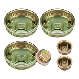 sourcing map Drum Bung, 2" and 3/4" Set Bung Cap Plug, Drum Bung Caps, Galvanized Steel Bung Plug, Bung Caps with Plated Coated for 55 Gallon Drums, Oil Drum, Gas Tank and Fuel Tank