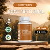 BULK SUPERFOOD Hongo Cordyceps en Cápsulas - 60 Cápsulas -