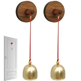 HHWRT Shopkeepers Bell, 2 Pcs Door Chime for Business When Entering, Vintage Entry Alert Bell, Store Entrance Reminder Bell, Vintage Creative Wood Wind Chime for Retail Stores, Cafés, Offices