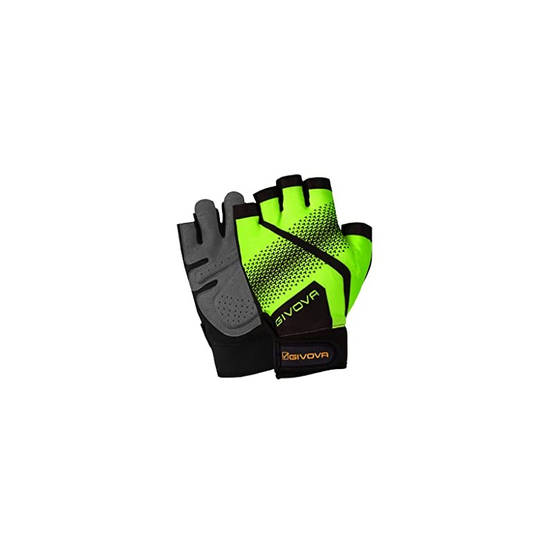 GIVOVA GYM Glove Fluorescent Yellow/Black Size M