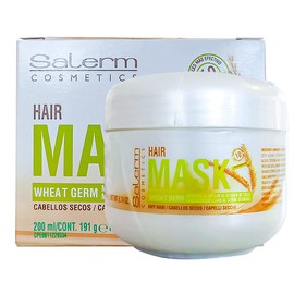Mascarilla Capilar Germen De Trigo 200ml - Incluye Regalo - Maritrini Meza - Salerm Wheat Germ Conditioning Treatment (Mascarilla Capilar) 6.74 oz