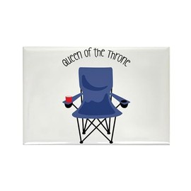 CafePress Queen Of The Throne Magnets Rectangle Magnet, 3"x2" Refrigerator Magnet