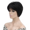Lydell Short Layered Shaggy Full Heat Resistant Synthetic Wigs Darkest