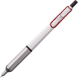 ACEPORTE Uni Jetstream EDGE 0.28mm Oil-based Ballpoint Pen White Red Body + 10 Black Refills, Sticky Notes Value Set