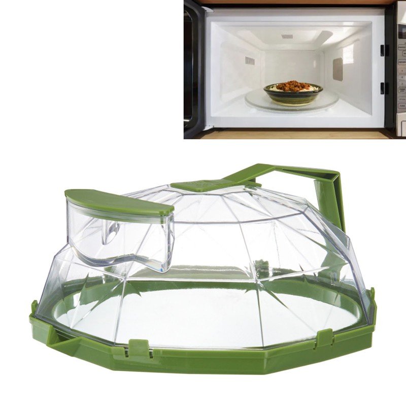 Microwave Food Cover with Handle High Temperature Resistant Microwave Splatter