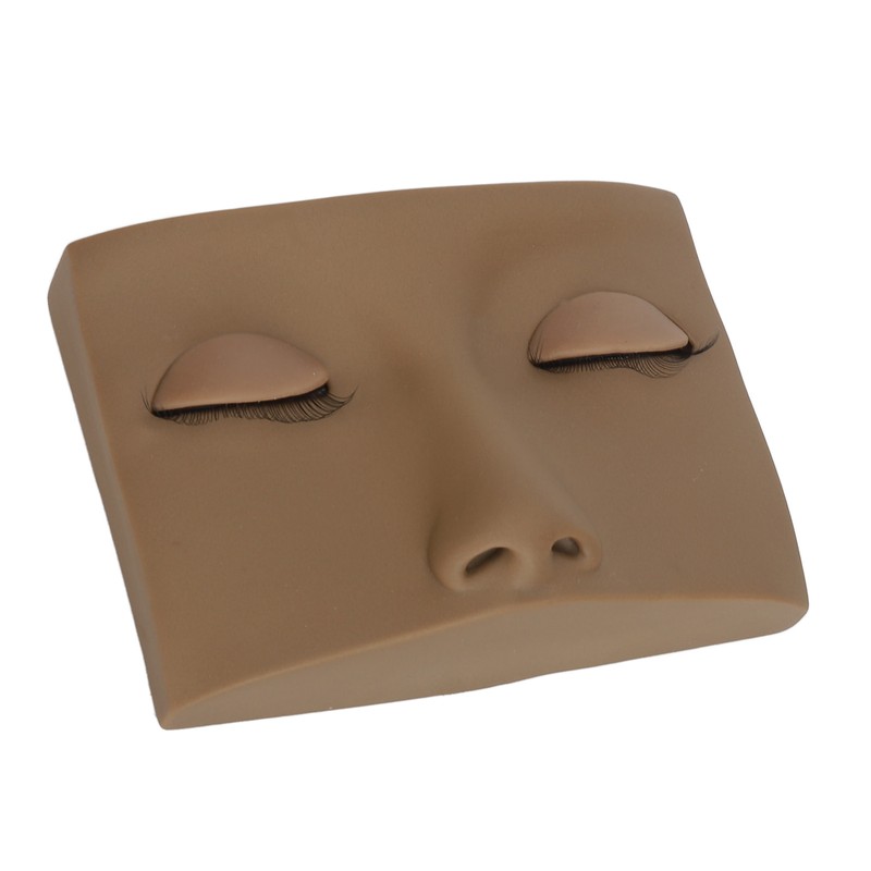 Eyelash Mannequin Practice Lash Makeup Head Practice 3 Pairs Dual