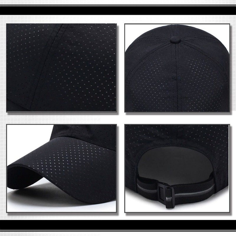WHITE FANG CA012 Hat, Mesh Cap, Plain, Golf, Running, Sports,