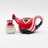 Generic Radiant Treasures Uncle Sam Independence Day Ceramic Teapot, Red,