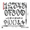 Craft Kreatively Graffiti Stencil, 6.3 cm, 21.5 x 21.5 cm