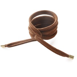 JewelVOX Hair Accessories, Women's, Hairwire, Hairwire, Wire Pony Hairwire, Brown, Stylish, Adult, Hair Arrangement, Suede, Lurex Fabric, Satin Style, Denim, 4 Types (A) Brown