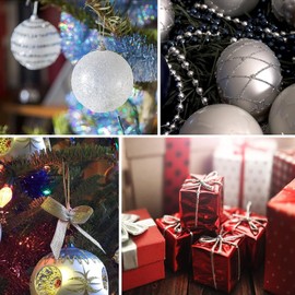 100 Meter Black Twine String 1.5mm Metallic String Non Stretch Metallic Cord Gift Tag Cord for Crafts Jewellery Gift Wrapping