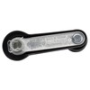TRQ Metal Reinforced Front Window Crank Handle Set Black Driver