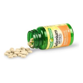 Selenio 200 mcg Suplemento Antioxidante - Natural Valley - Ideal para Sistema Inmune, Salud de la Tiroides y Proteccin Celular  100 Tabletas          