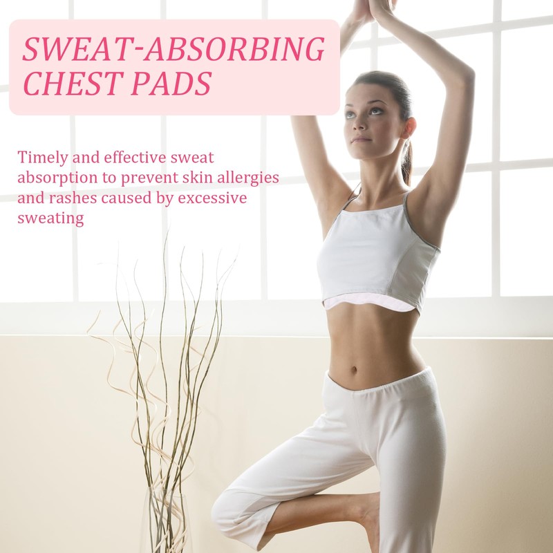 Pack of 10 Bra Inserts, Sweating, Underbust Sweat Protection, Rectangular