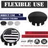 KitsPro 2.4Inch 62MM Wheel Center Caps, Pack of 4 (Gloss