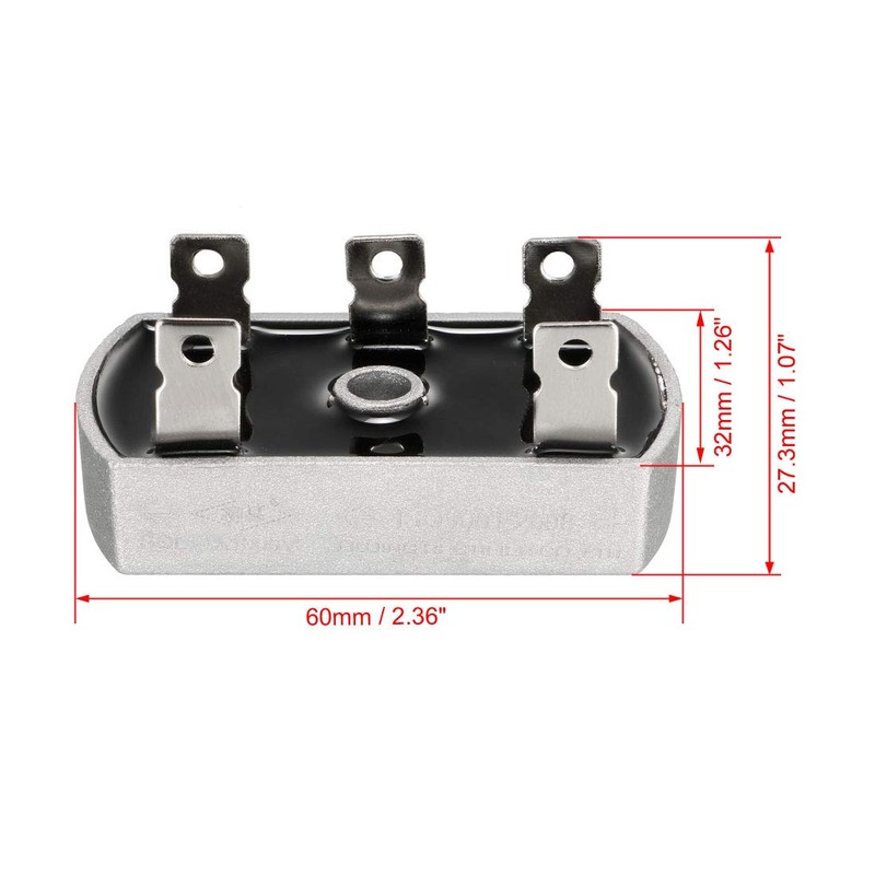 sourcing map SQL 10A 1000V Three Phase Bridge Rectifier Half-Wave