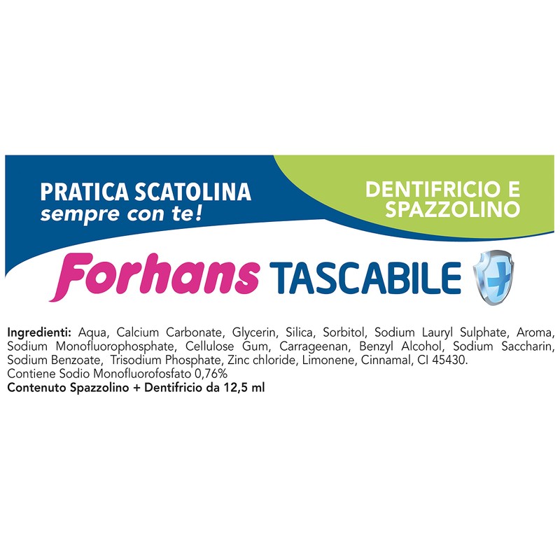 FORHANS SPAZ+DENTIF TRAVEL KIT