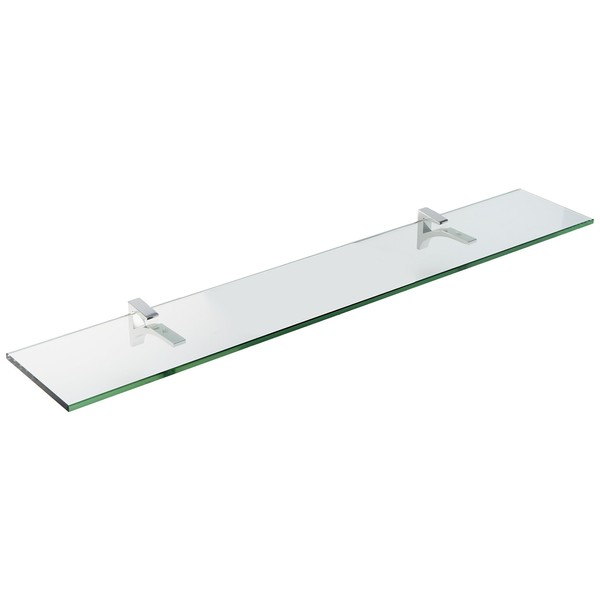 Spancraft Glass Cardinal Glass Shelf, Chrome, 12 x 24
