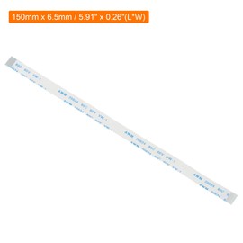 MECCANIXITY FFC FPC 12 Pin 0.5mm Pitch PCB Extension Connector Board with 5 Pack 0.5mm Pitch 150mm Flexible Flat Cables Kit (A Type)