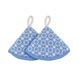 LANGYU Triangle Pot Holder, Embroidered Pot Holder, Heat Resistant Mittens, Set of 2, Fashionable and Cute, Oven Mitts, Pot Lid, Double Handed, Pots & Pots & Kitchen Mittens, Flexible, Thick, Non-Slip