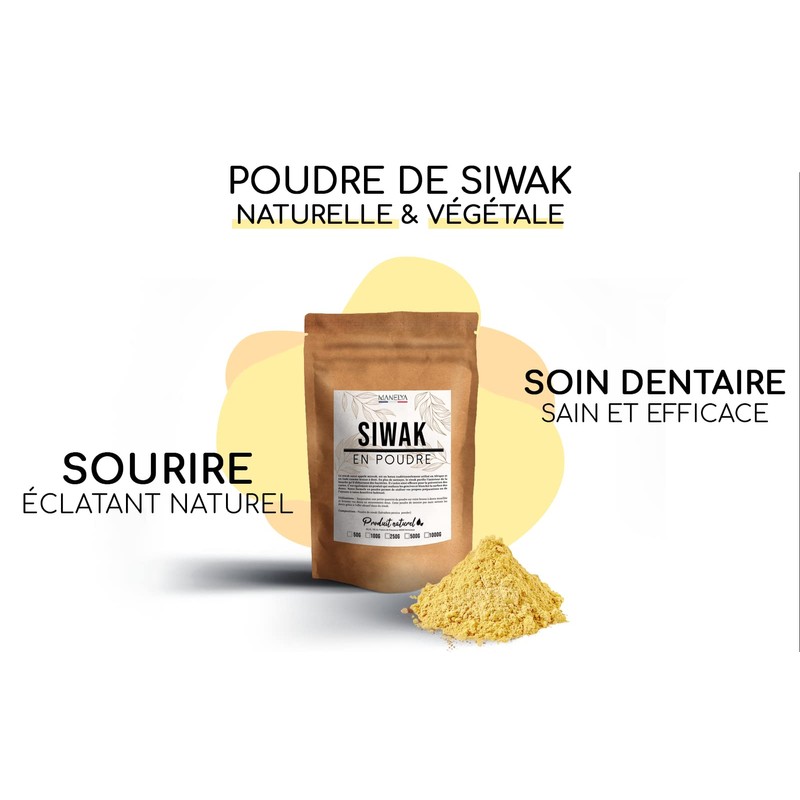 Siwak Powder 50g Manelya - Natural and Effective for Better