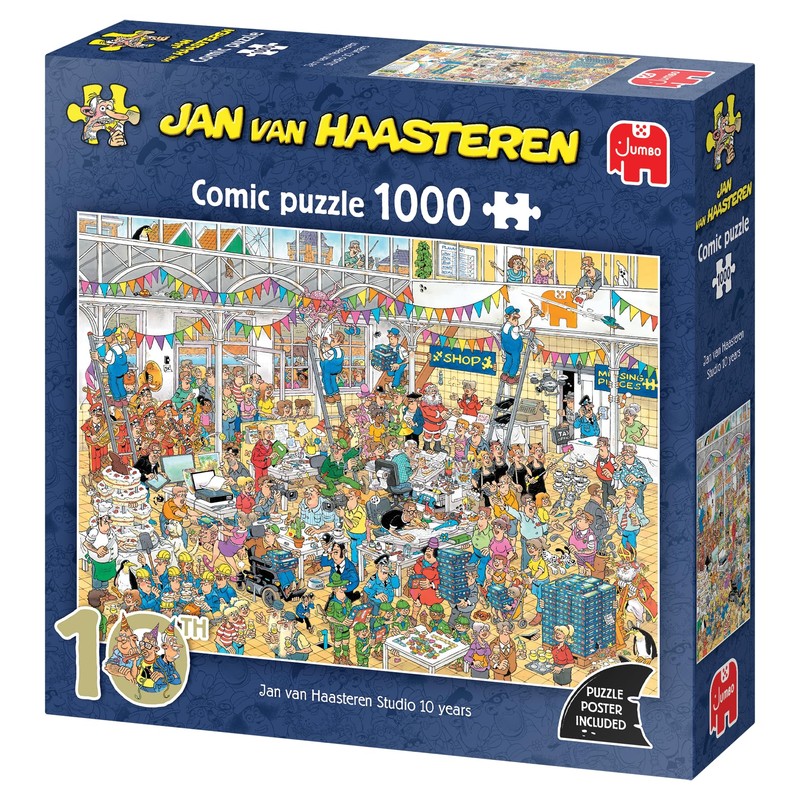 Jan van Haasteren - Studio 10 years - 1000 piece