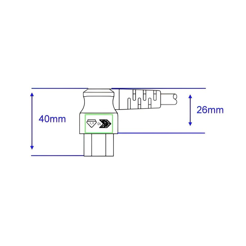 Netzkabel CEE 7/7 auf C5 gewinkelt, 0,75mm², 5m
