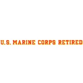Mitchell Proffitt Officially Licensed U.S. Marine Corps Retired 24" Window Strip Decal