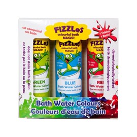 FiZZLeS by Bath Magic Scented Color Changing Effervescent Tablets for Bath time Adventure Pack of 3 x 10 Tablets (Blue, Green, and Red)