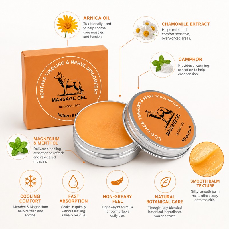 Cooling Massage Balm for Joint & Muscle Care – Herbal