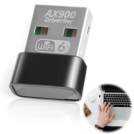 OIHCAZ WiFi 6 USB Adapter Dual Band Wireless Network Card with WPA3 Encryption, 600Mbps 5GHz & 286Mbps 2.4GHz Compact Plug & Play Dongle for Windows 7/10/11, Laptops & Desktops