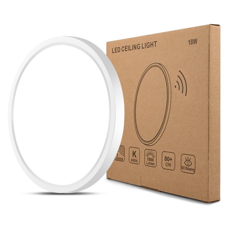 Oumida Ceiling Light with Motion Sensor Indoor 22 cm, 18