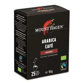 Mount Hagen Organic Fair Trade Instant Coffee Stick 1.8 oz (50 g) (2 g x 25 P)