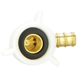 Flair-It 41197 3/8" Barb X 1/2" FPT Brass Swivel Cone Connection Elbow